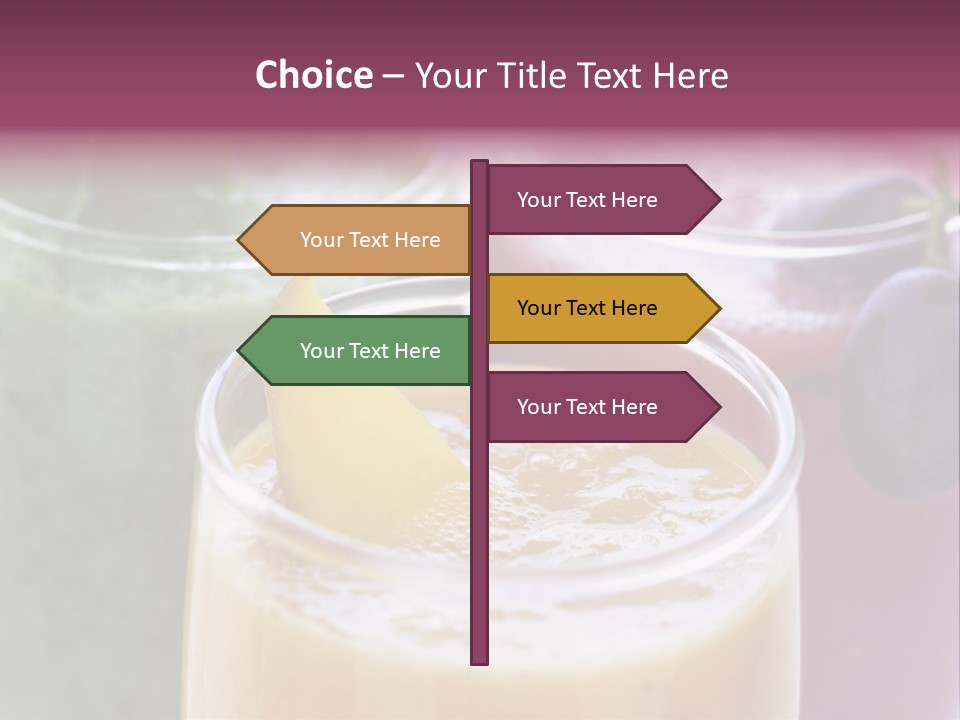 Beverage Pink Freshness PowerPoint Template