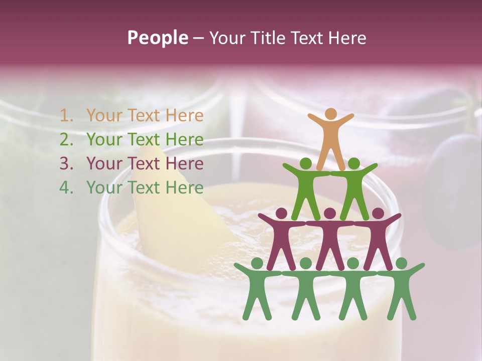 Beverage Pink Freshness PowerPoint Template