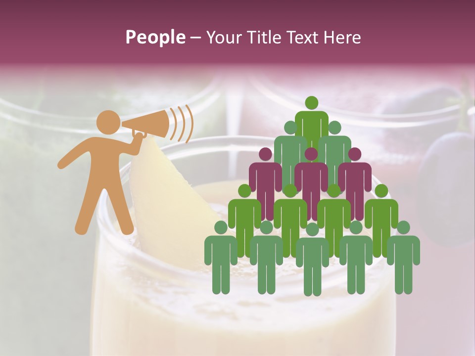 Beverage Pink Freshness PowerPoint Template