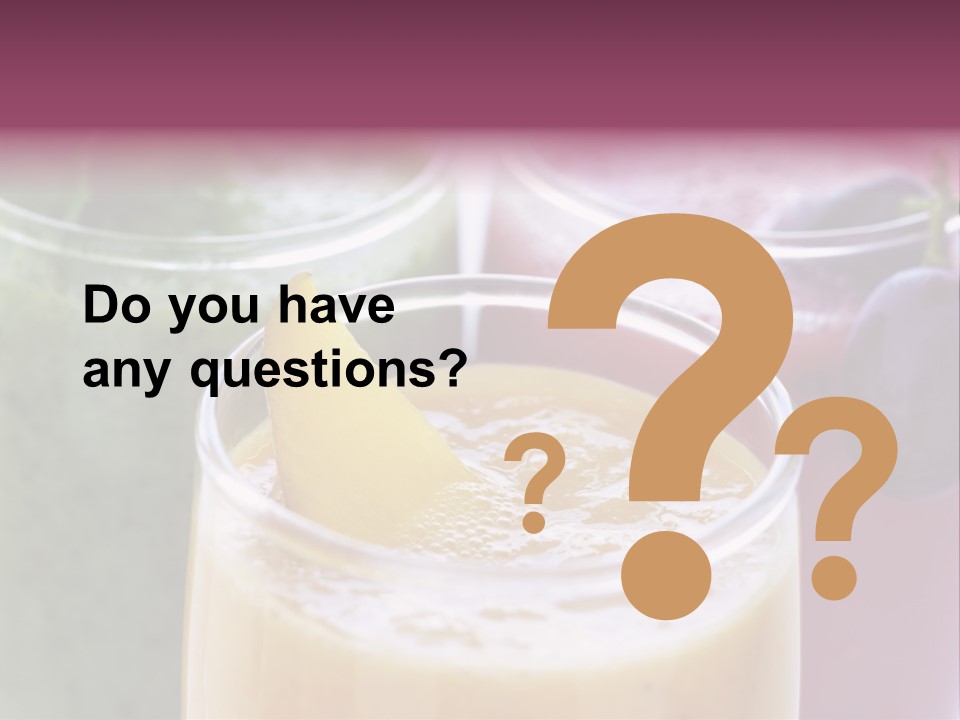 Beverage Pink Freshness PowerPoint Template