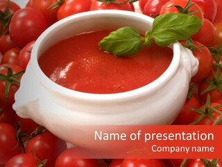 Tomato Warm Food PowerPoint Template