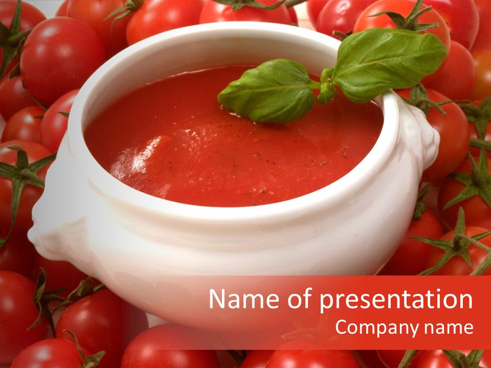 Tomato Warm Food PowerPoint Template