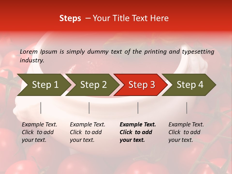 Tomato Warm Food PowerPoint Template