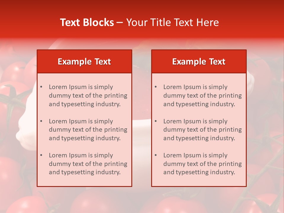Tomato Warm Food PowerPoint Template