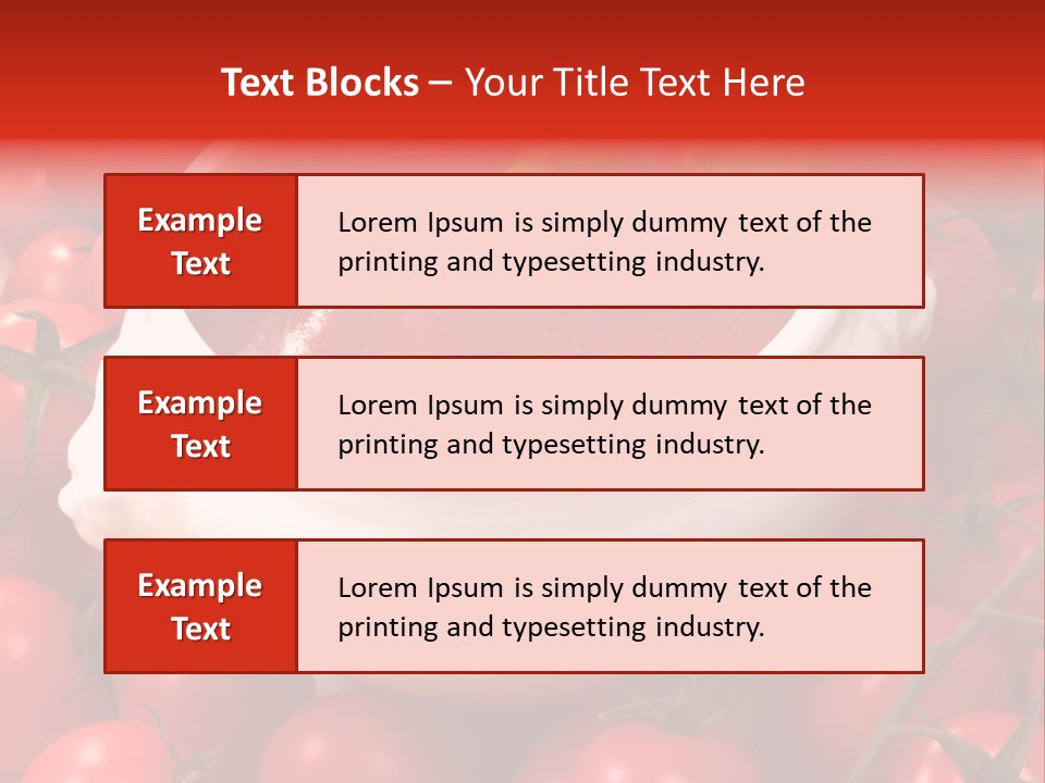 Tomato Warm Food PowerPoint Template