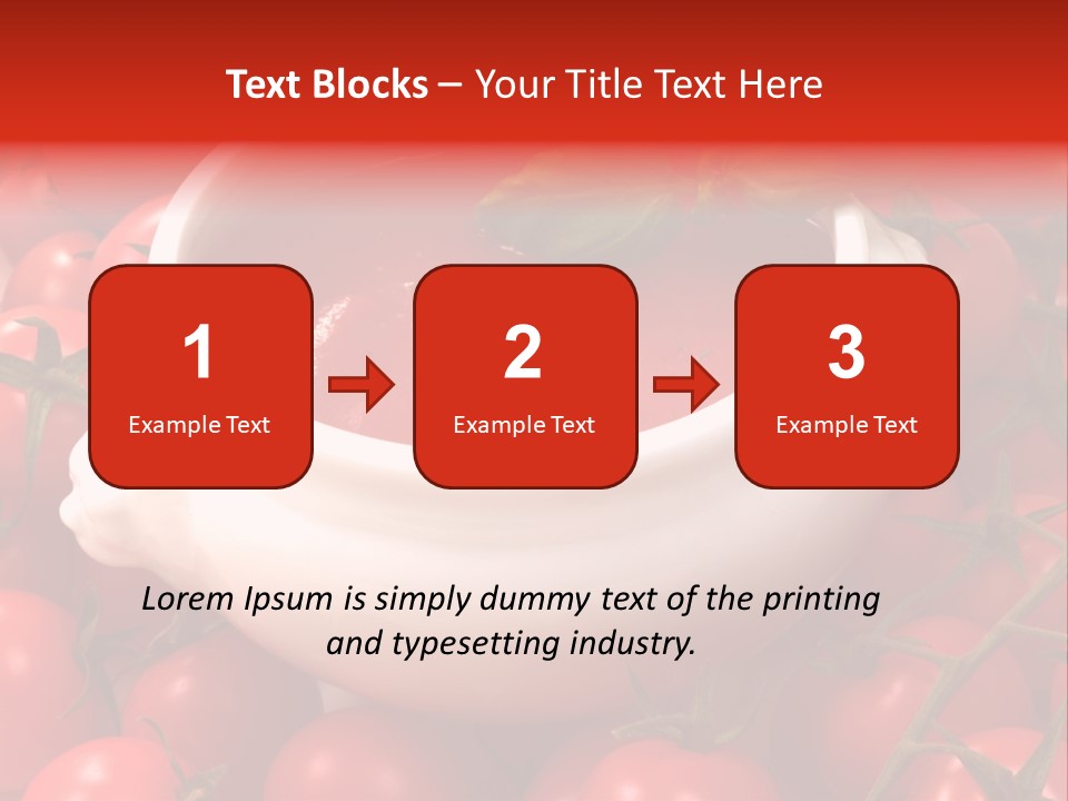Tomato Warm Food PowerPoint Template