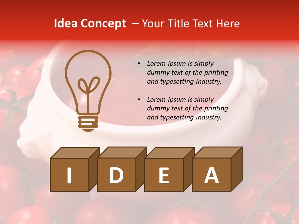 Tomato Warm Food PowerPoint Template