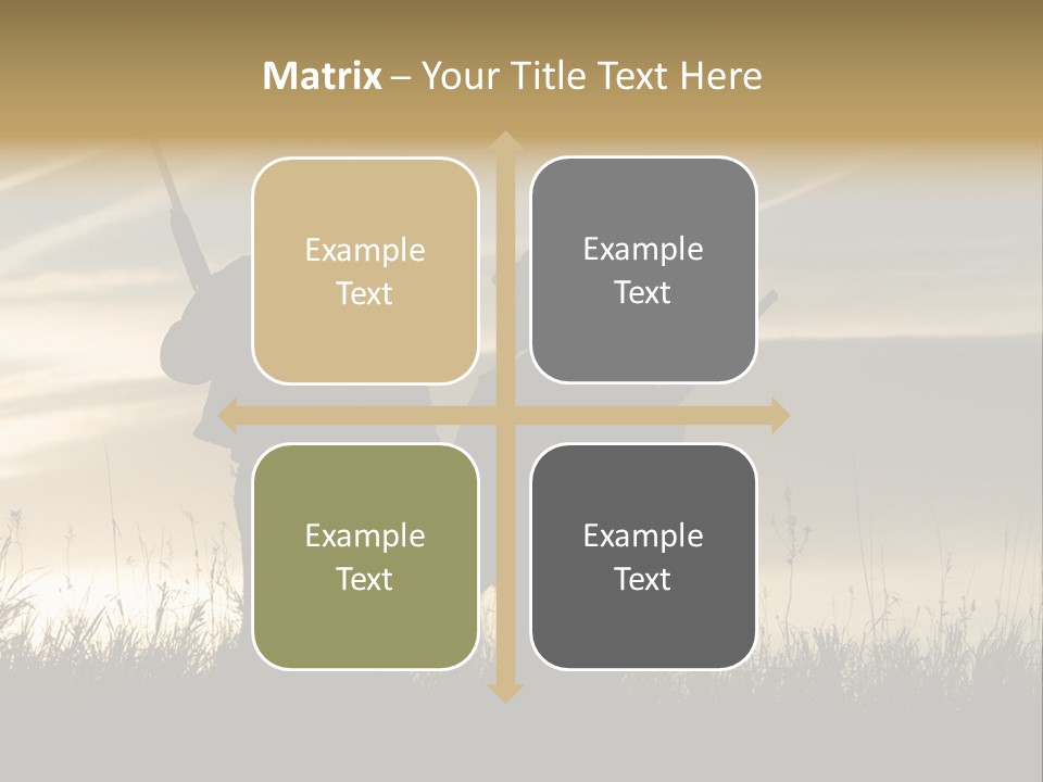Walking Hunt Instruction PowerPoint Template