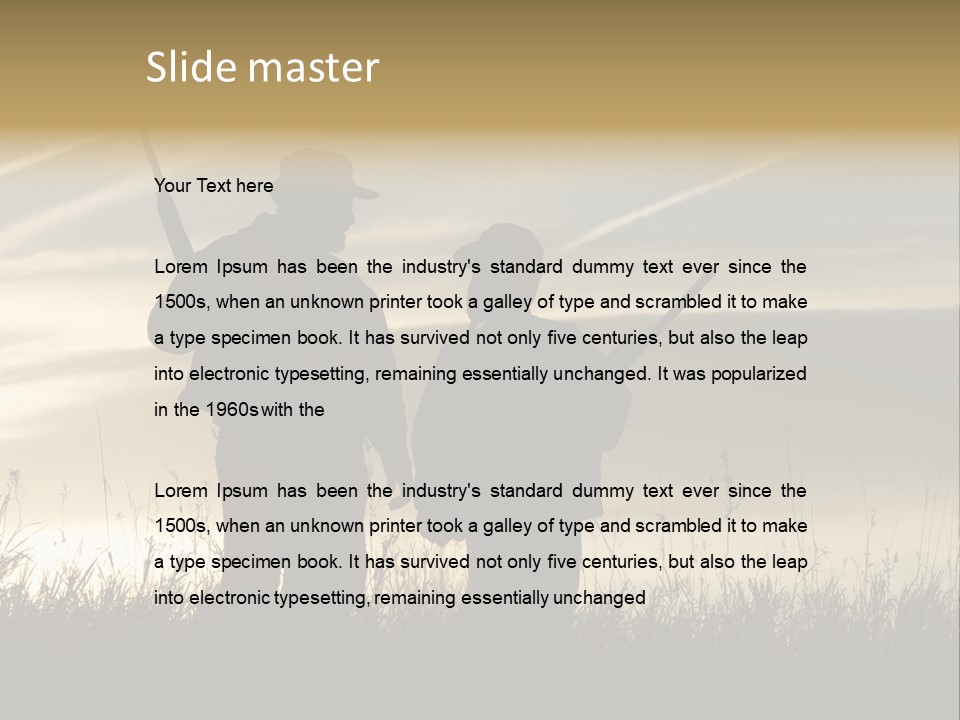 Walking Hunt Instruction PowerPoint Template