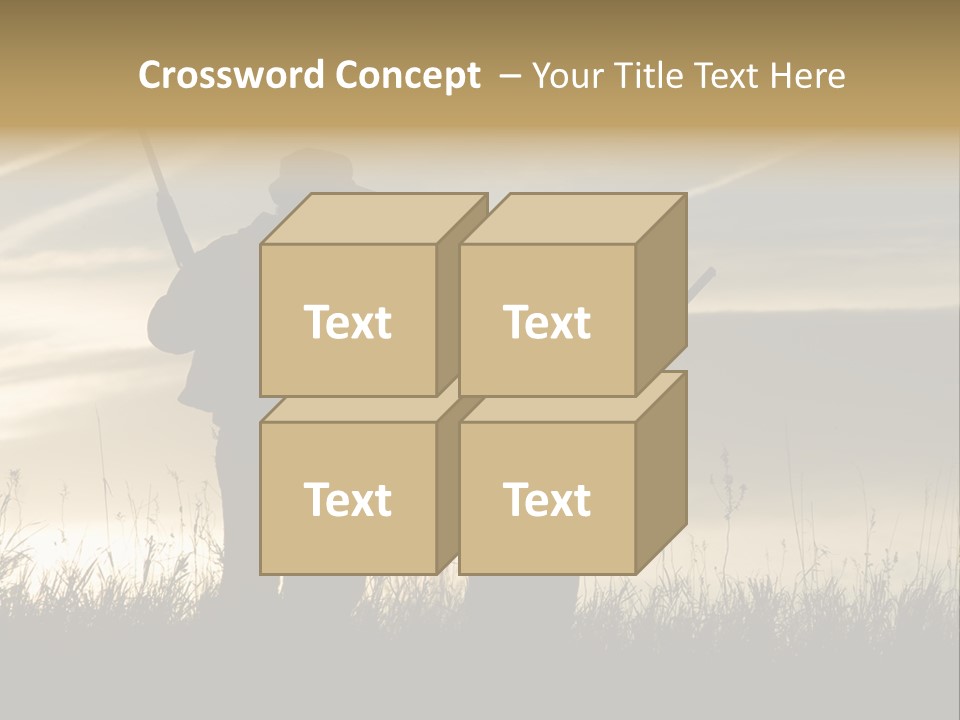 Walking Hunt Instruction PowerPoint Template