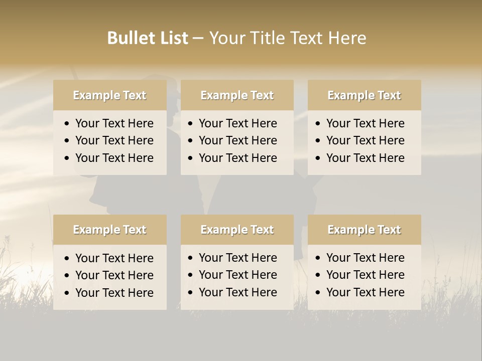Walking Hunt Instruction PowerPoint Template