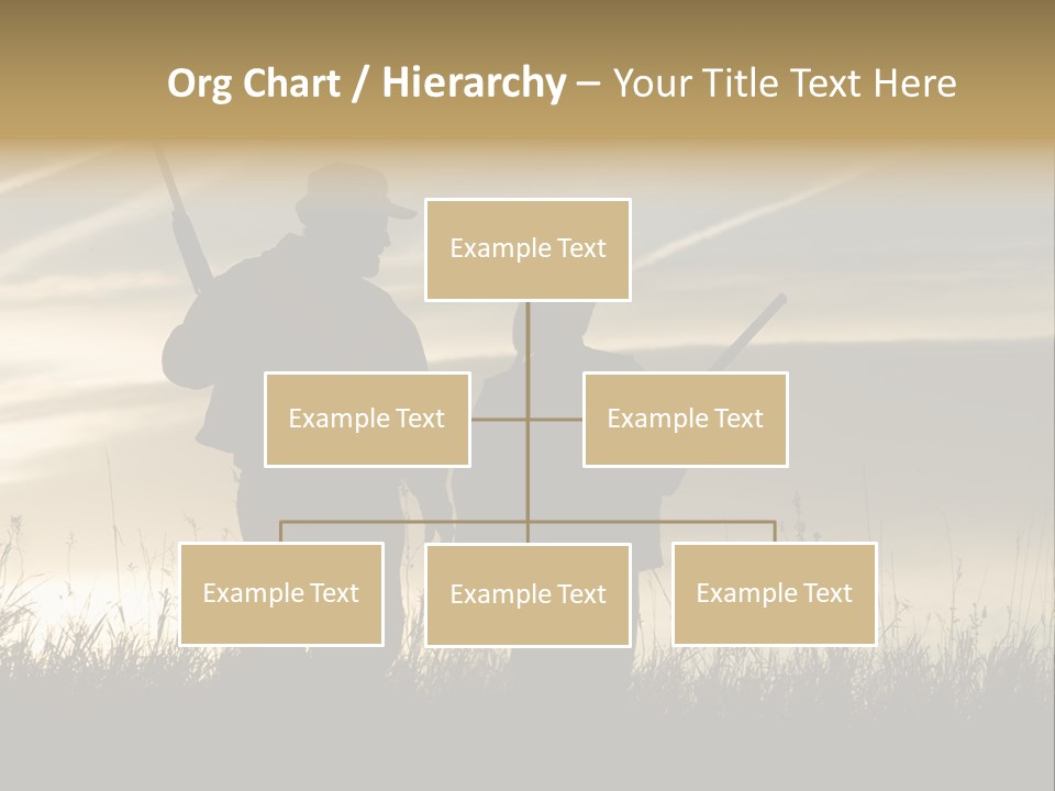 Walking Hunt Instruction PowerPoint Template