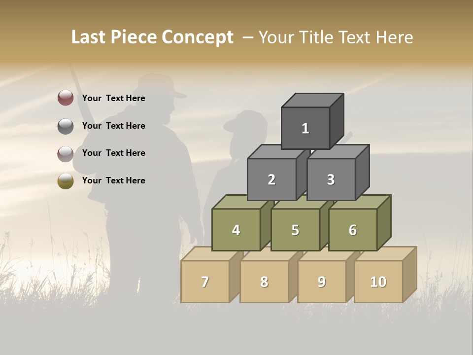 Walking Hunt Instruction PowerPoint Template