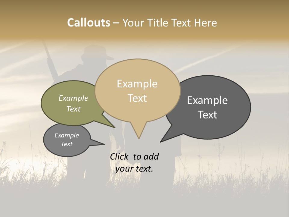 Walking Hunt Instruction PowerPoint Template