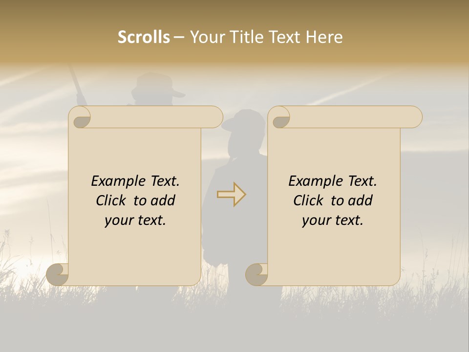 Walking Hunt Instruction PowerPoint Template