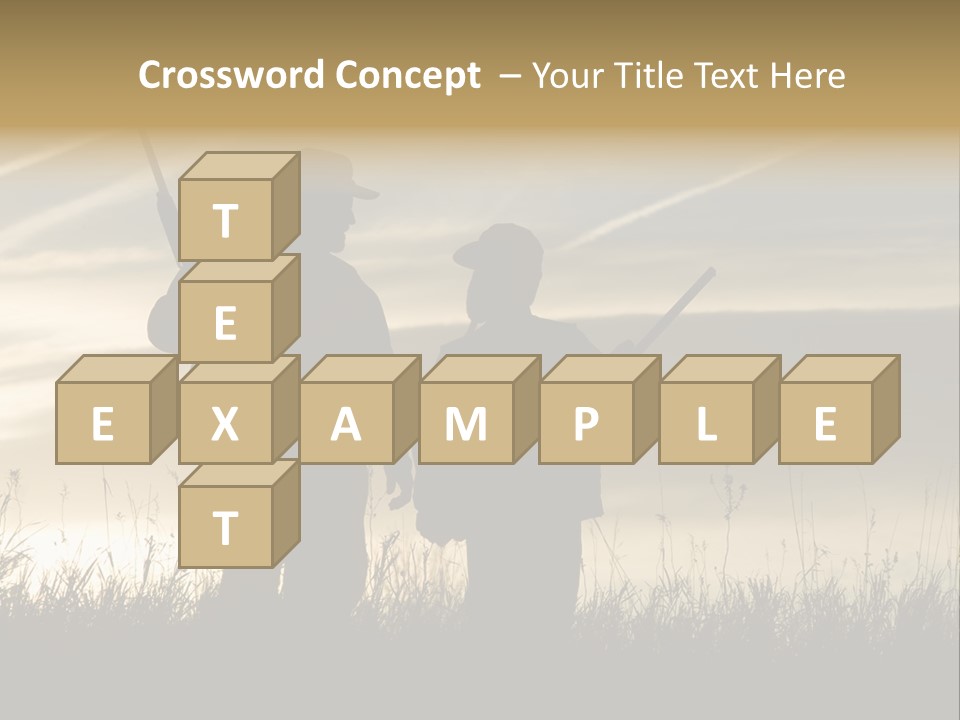 Walking Hunt Instruction PowerPoint Template