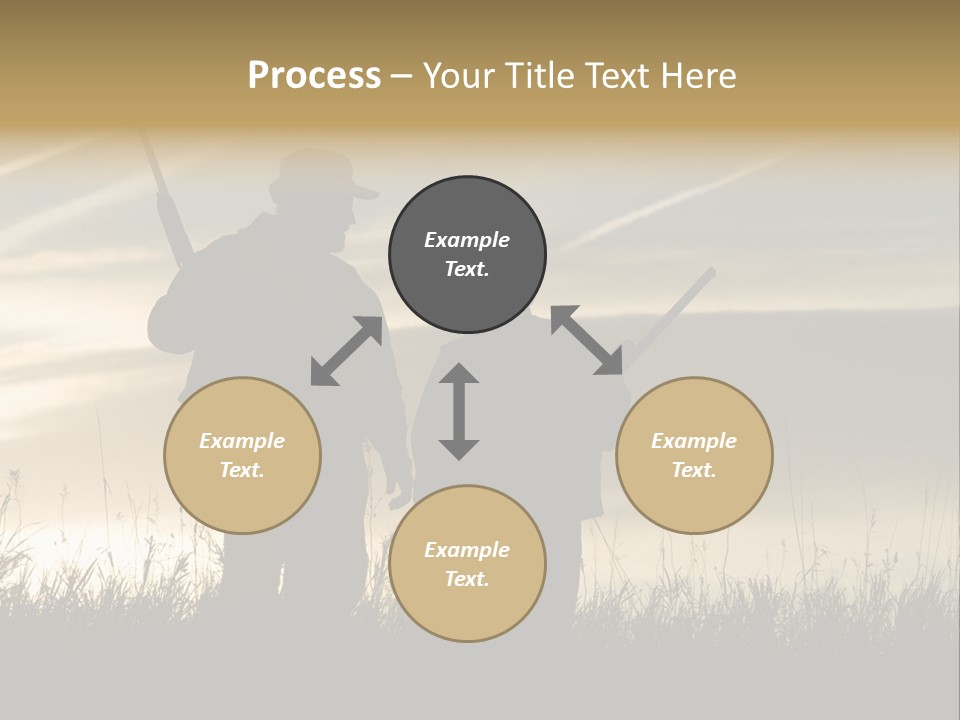 Walking Hunt Instruction PowerPoint Template