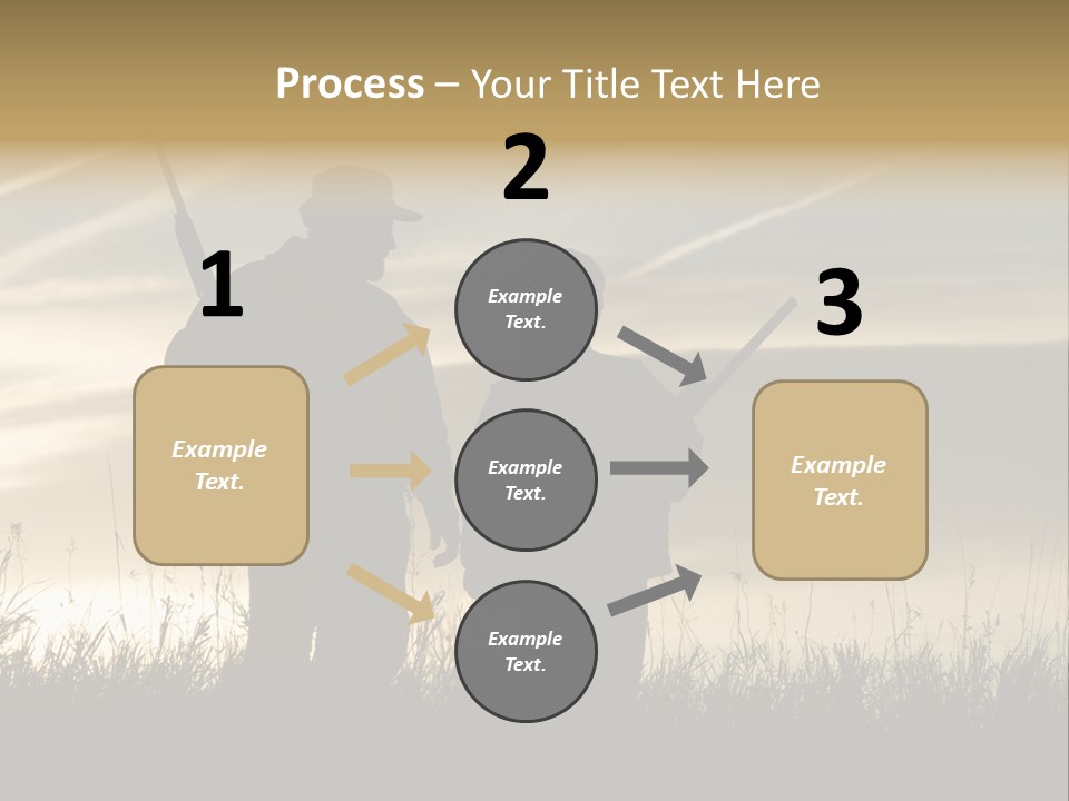 Walking Hunt Instruction PowerPoint Template