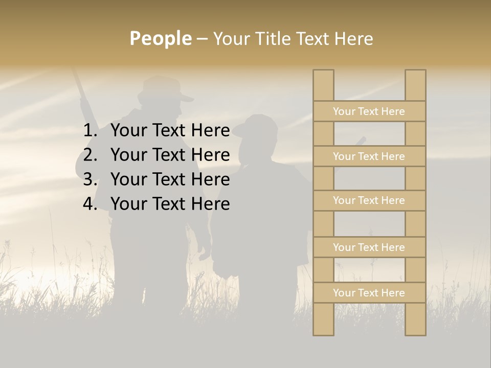 Walking Hunt Instruction PowerPoint Template