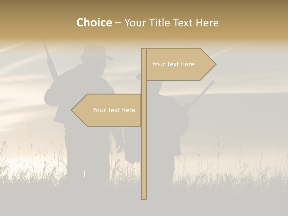 Walking Hunt Instruction PowerPoint Template
