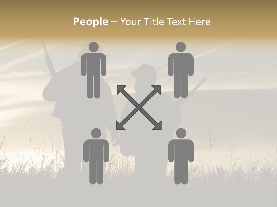 Walking Hunt Instruction PowerPoint Template