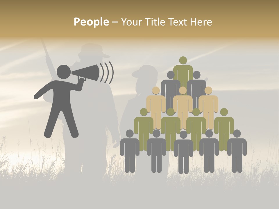 Walking Hunt Instruction PowerPoint Template