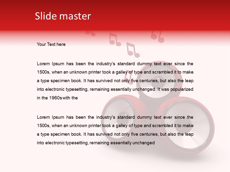 Dance White Sign PowerPoint Template