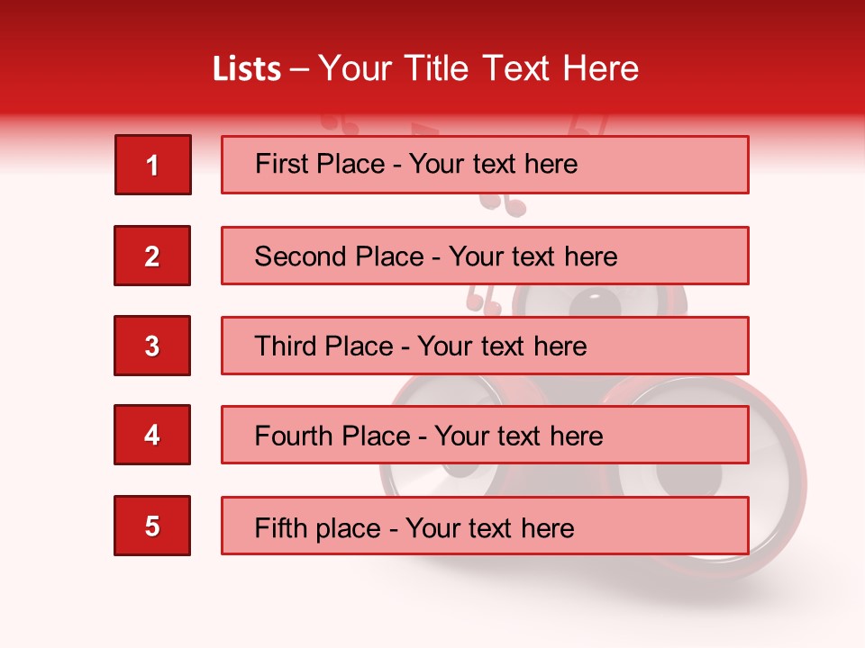 Dance White Sign PowerPoint Template