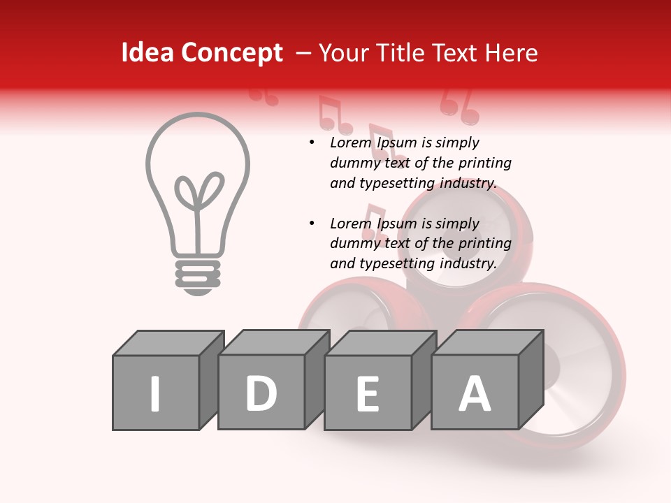 Dance White Sign PowerPoint Template