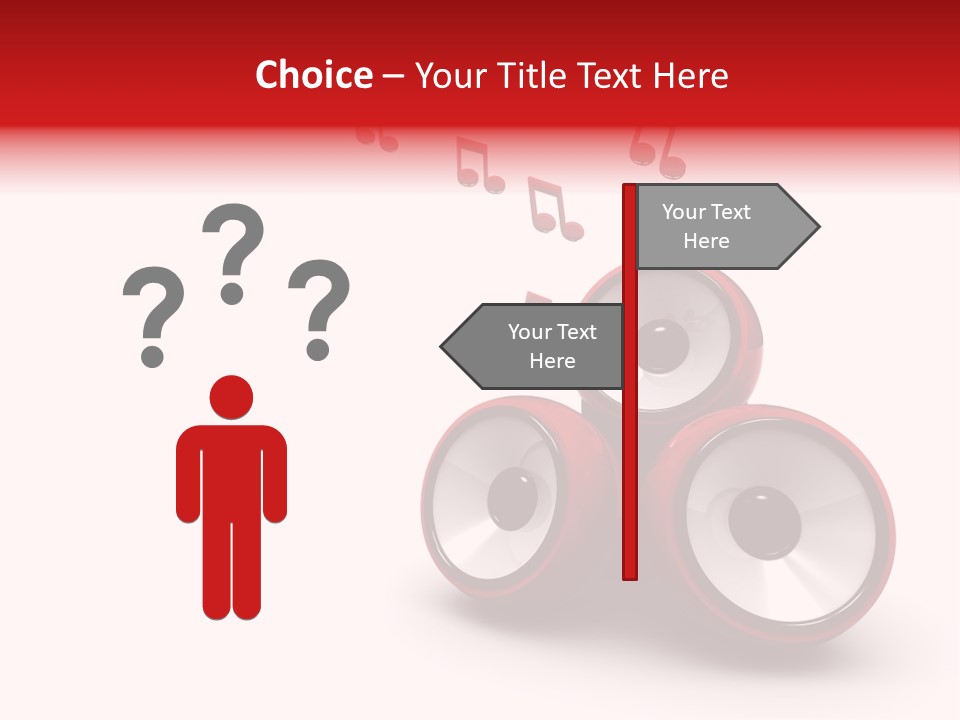 Dance White Sign PowerPoint Template