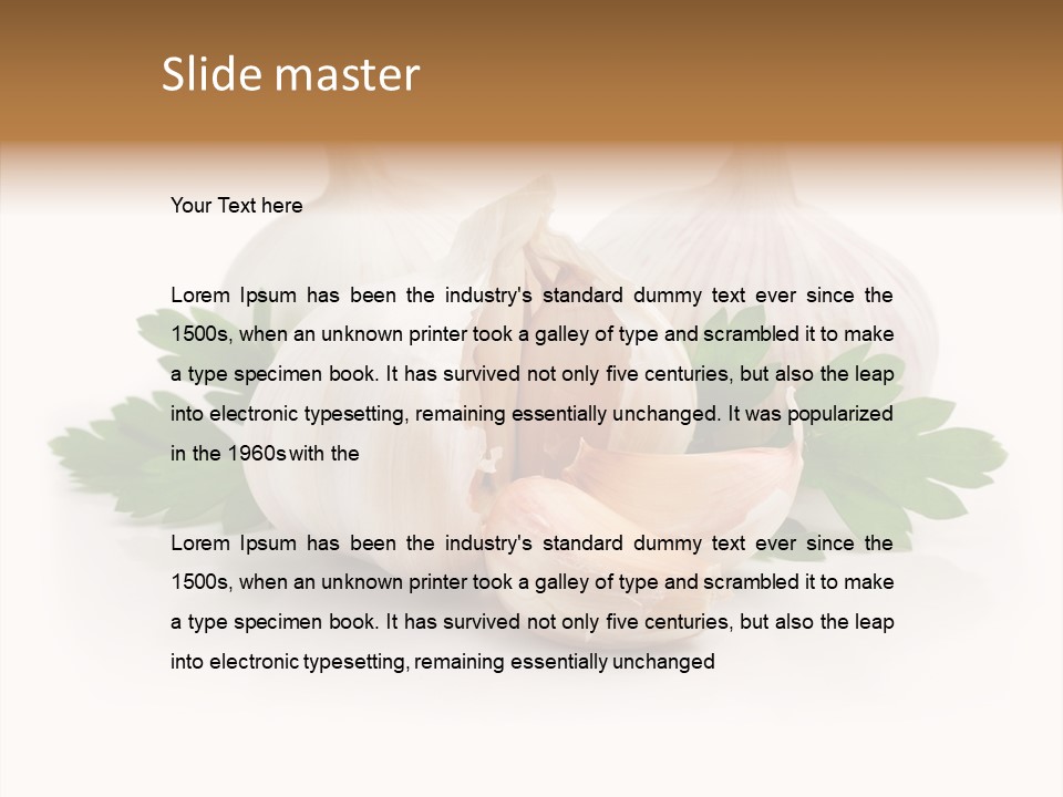 Food Green Organic PowerPoint Template