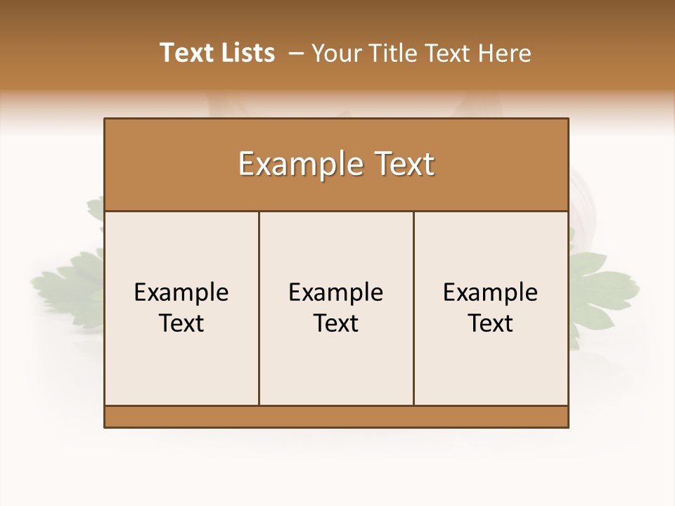 Food Green Organic PowerPoint Template