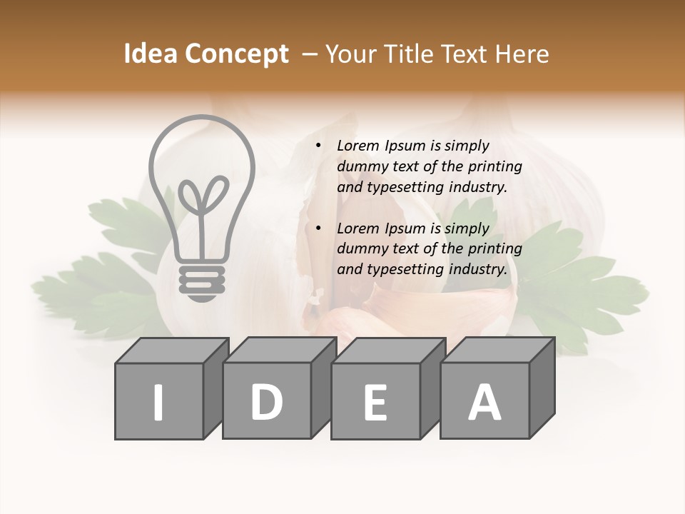 Food Green Organic PowerPoint Template