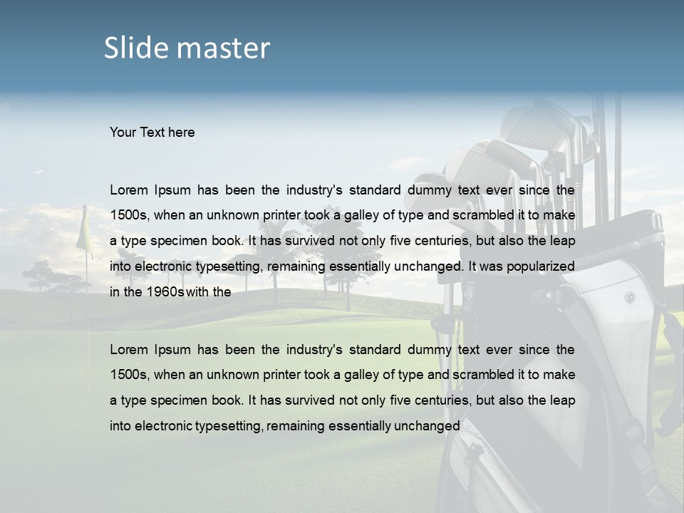Sport Driver Outdoor PowerPoint Template