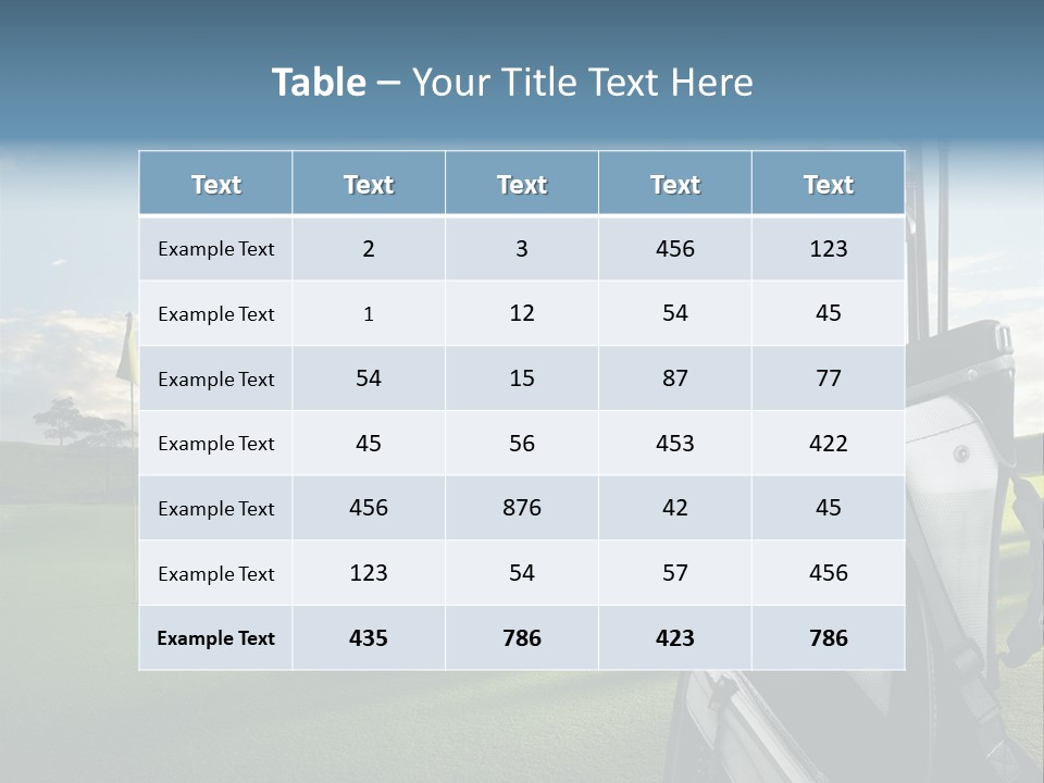 Sport Driver Outdoor PowerPoint Template