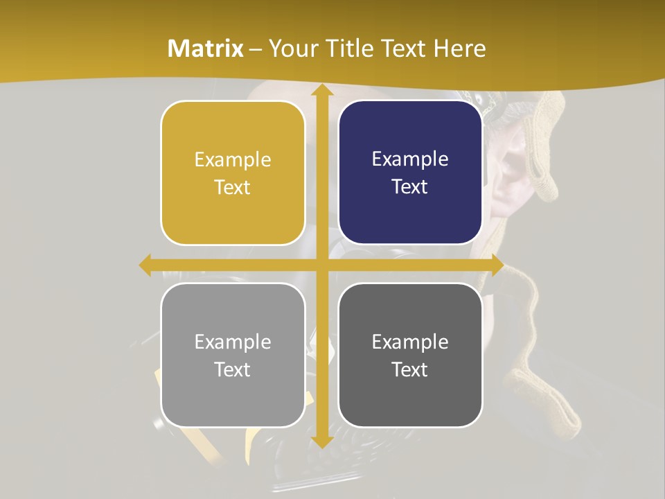 Man Protective Respirator PowerPoint Template
