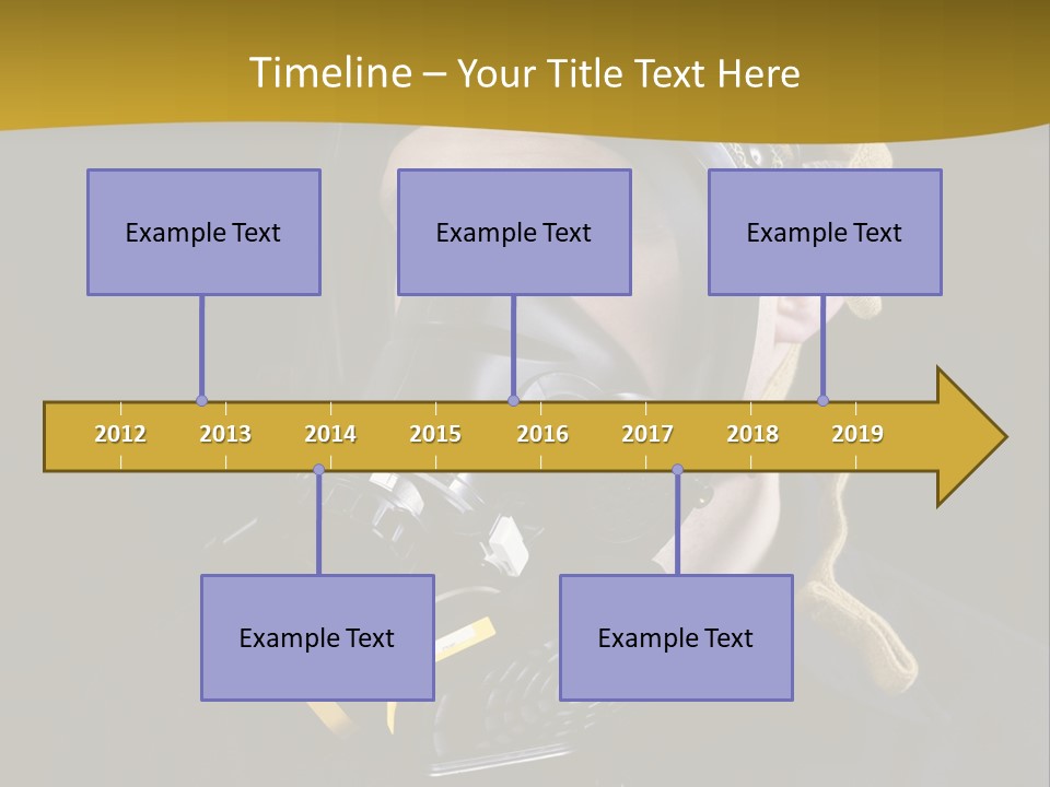 Man Protective Respirator PowerPoint Template