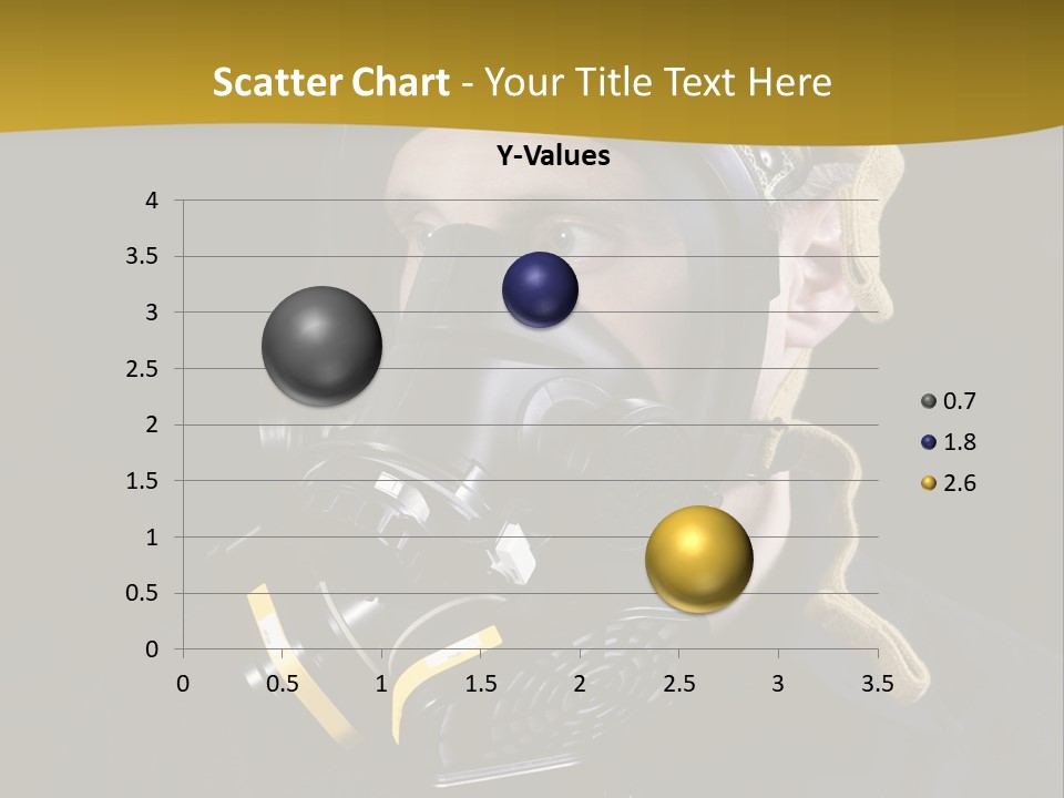 Man Protective Respirator PowerPoint Template