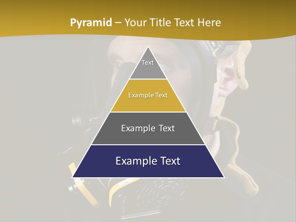 Man Protective Respirator PowerPoint Template