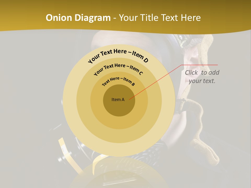 Man Protective Respirator PowerPoint Template