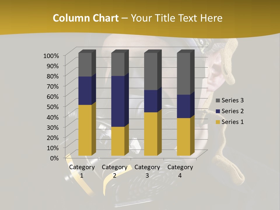 Man Protective Respirator PowerPoint Template