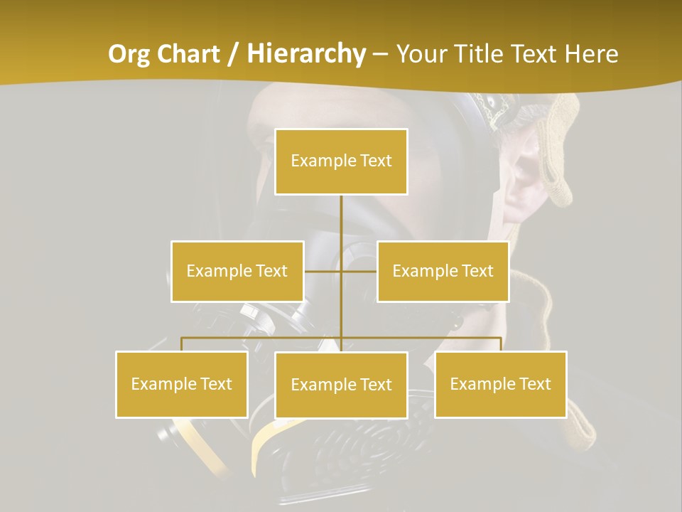 Man Protective Respirator PowerPoint Template