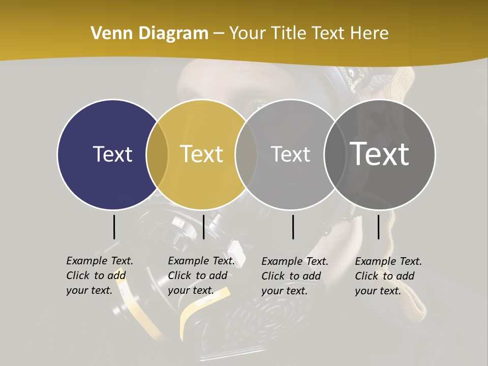 Man Protective Respirator PowerPoint Template
