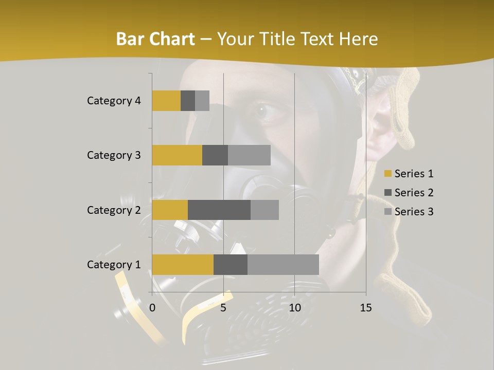 Man Protective Respirator PowerPoint Template