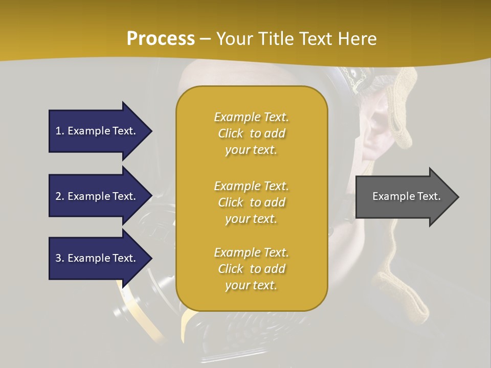 Man Protective Respirator PowerPoint Template