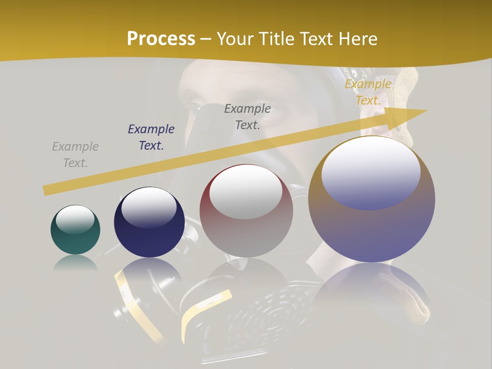Man Protective Respirator PowerPoint Template