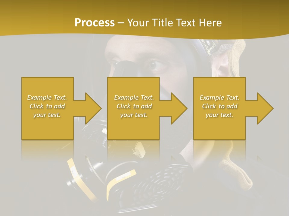 Man Protective Respirator PowerPoint Template