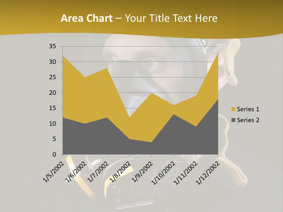 Man Protective Respirator PowerPoint Template