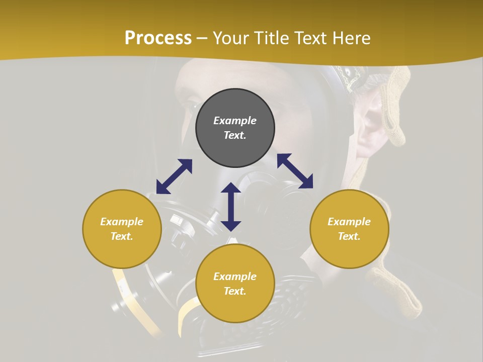Man Protective Respirator PowerPoint Template