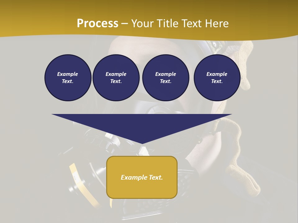 Man Protective Respirator PowerPoint Template